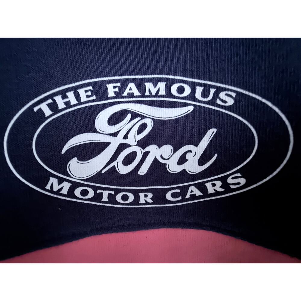 Ford Official Licensed Retro Stripe Crewneck Sweatshirt Mens Large Navy Blue - Picture 4 of 4